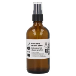 Botella de spray de vidrio ámbar La Droguerie écologique 100ml