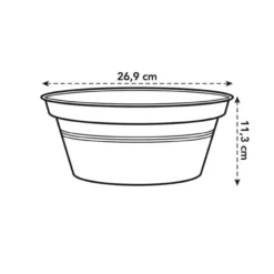 Bowl redondo Green Basics Elho Antracita 27 cm