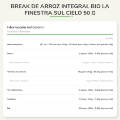 Break de Arroz Integral Bio La Finestra Sul Cielo 50 g