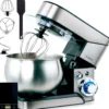 Briebe Batidora Amasadora Repostería Profesional + Báscula, Robot Cocina 5 Litros, Movimiento Orbital, Km1114b,1800w