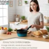 Briebe Cazo Inducción Acero Forjado 16cm Antiadherente Sin Pfoa, Todas Cocinas Fabricada En España, Mare, Azul