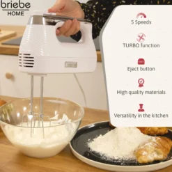 Briebe Elegance Set Batidora De Mano + Batidora De Varillas Eléctrica 400w