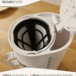 Briebe Elegance Set Cafetera Goteo 10 Tazas + Espumador De Leche Eléctrico