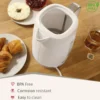 Briebe Elegance Set Tostadora Pan 2 Rebanadas + Hervidor Agua Eléctrico Inalámbrico + Batidora De Mano