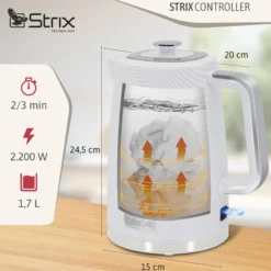 Briebe Elegance Set Tostadora Pan 2 Rebanadas + Hervidor Agua Eléctrico Inalámbrico + Batidora De Mano