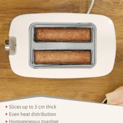Briebe Elegance Set Tostadora Pan 2 Rebanadas + Hervidor Agua Eléctrico Inalámbrico + Batidora De Mano