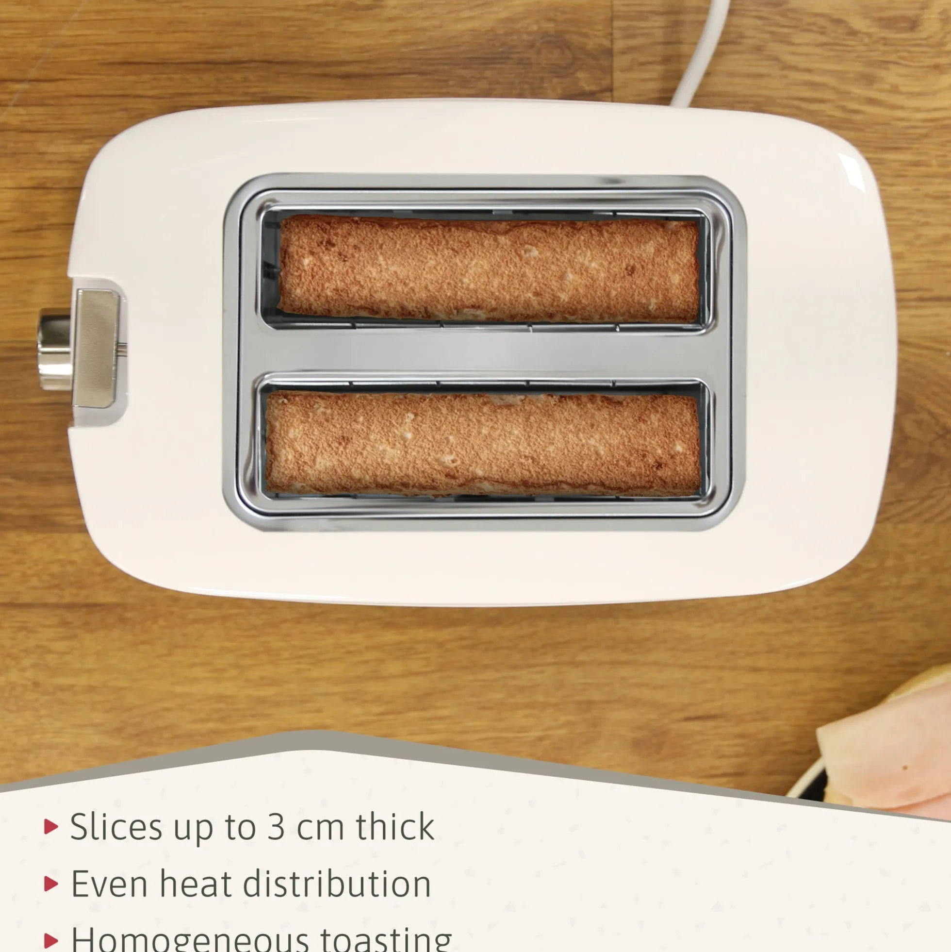 Briebe Elegance Set Tostadora Pan 2 Rebanadas + Hervidor Agua Eléctrico Inalámbrico + Batidora De Mano