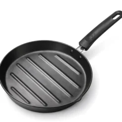 Briebe Grill Asador Sartén Inducción Acero Forjado 28cm Antiadherente Sin Pfoa, Fabricada En España, Mare, Azul