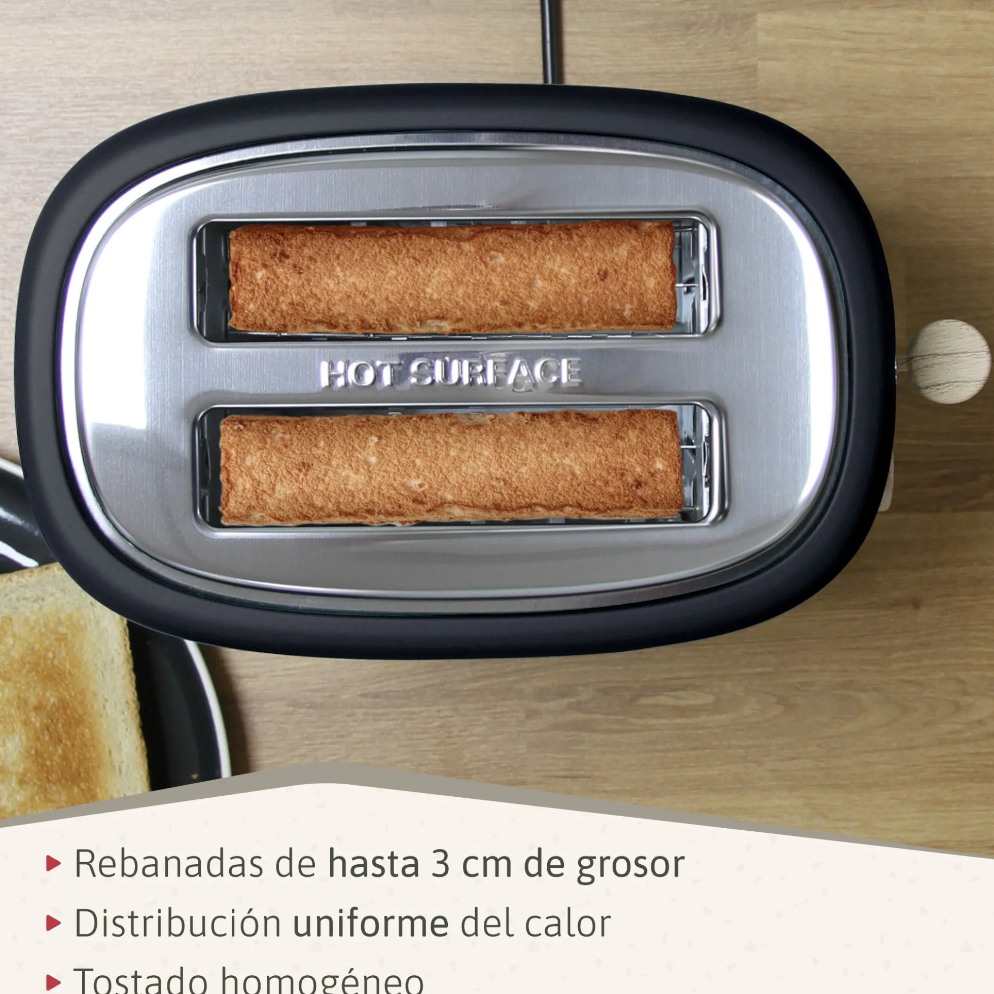 Briebe Nordic Set Tostadora Pan Ranura Ancha 2 Rebanadas + Tetera 2,3l Acero Inox, Inducción Libre Bpa, Skt1177blk,negro