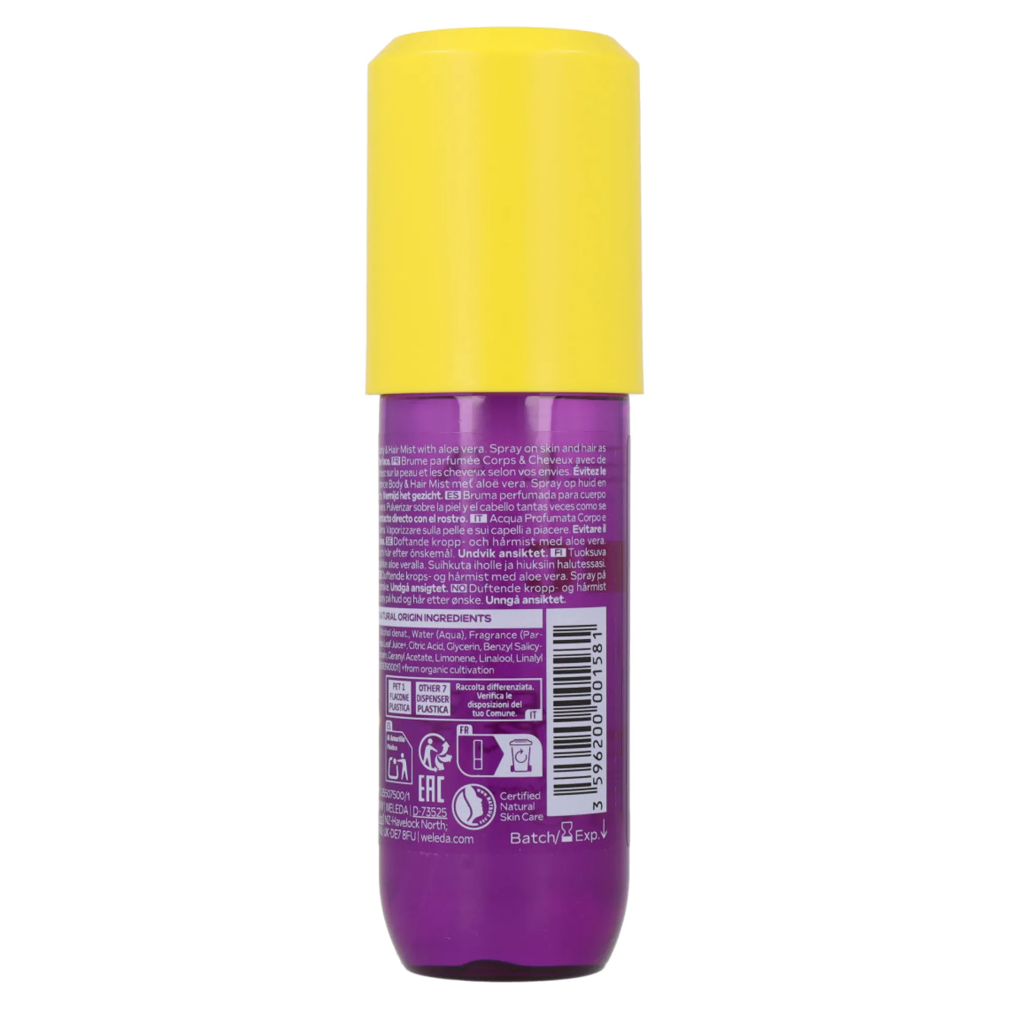 Bruma Perfumada Body&Hair Mystic Aura Weleda 95 ml