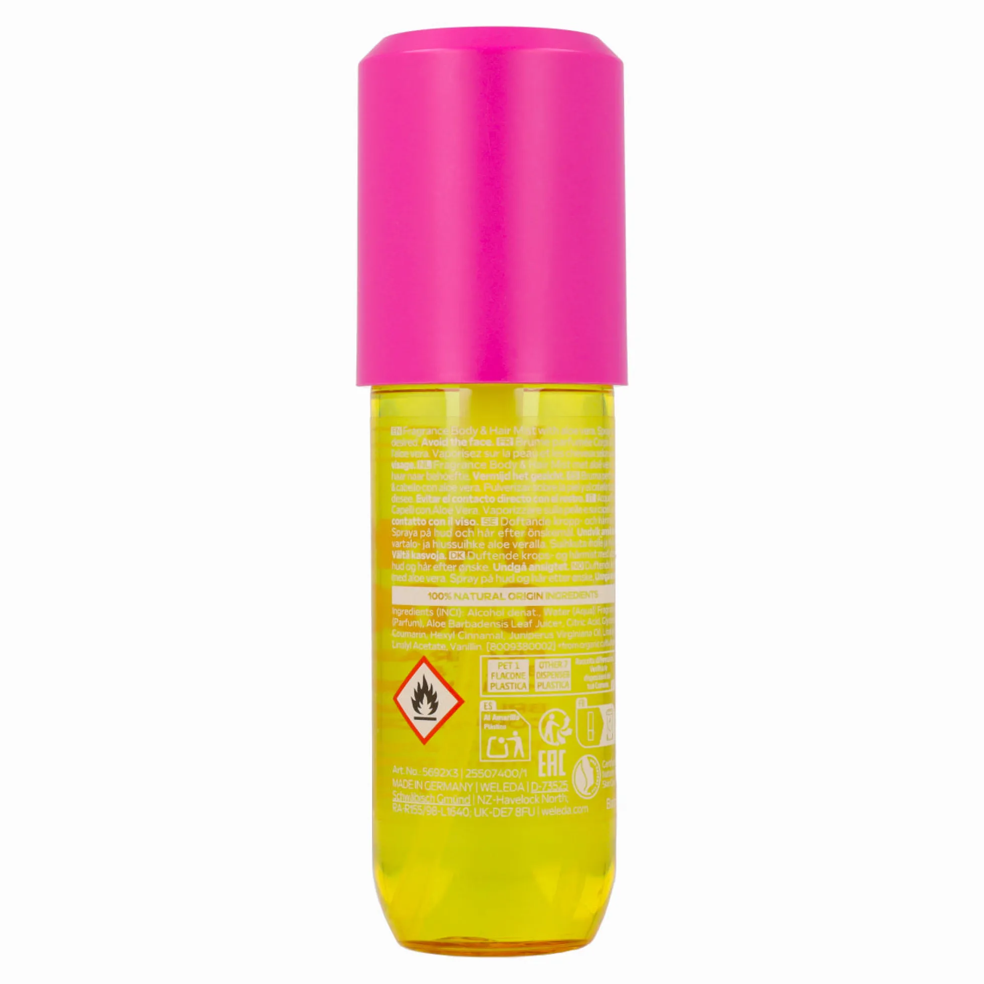 Bruma Perfumada Body&Hair Vanilla Cloud Weleda 95 ml