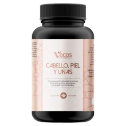 Cabello Y Uñas Vecos 150 Perlas | Fortalecimiento Capilar Y Uñas | Con Biotina, Omega 3 Y L-cistina