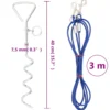Cable De Amarre Para Perros Con Estaca De Tierra 3 M