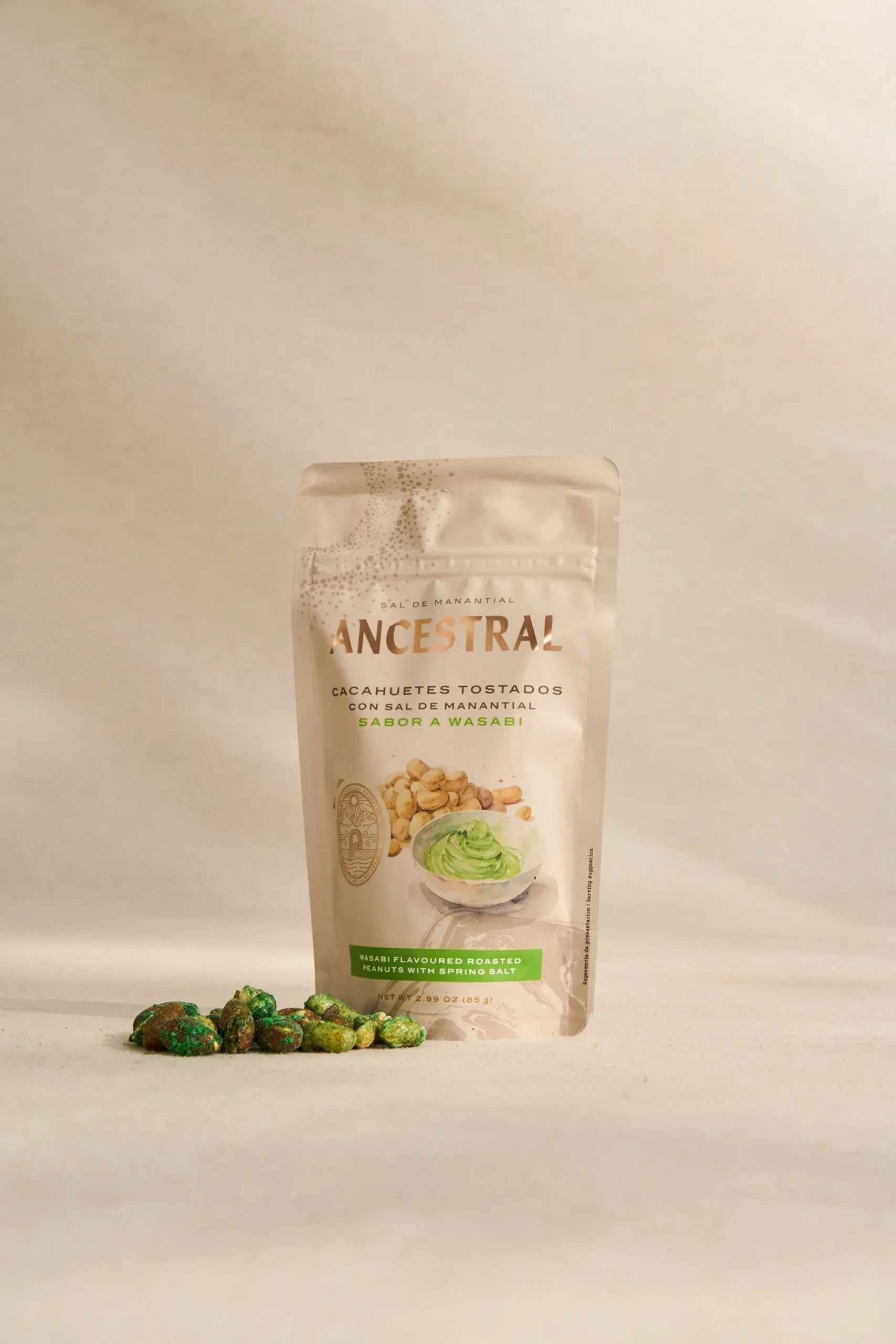 Cacahuete Tostado Natural Sabor Wasabi 85 G