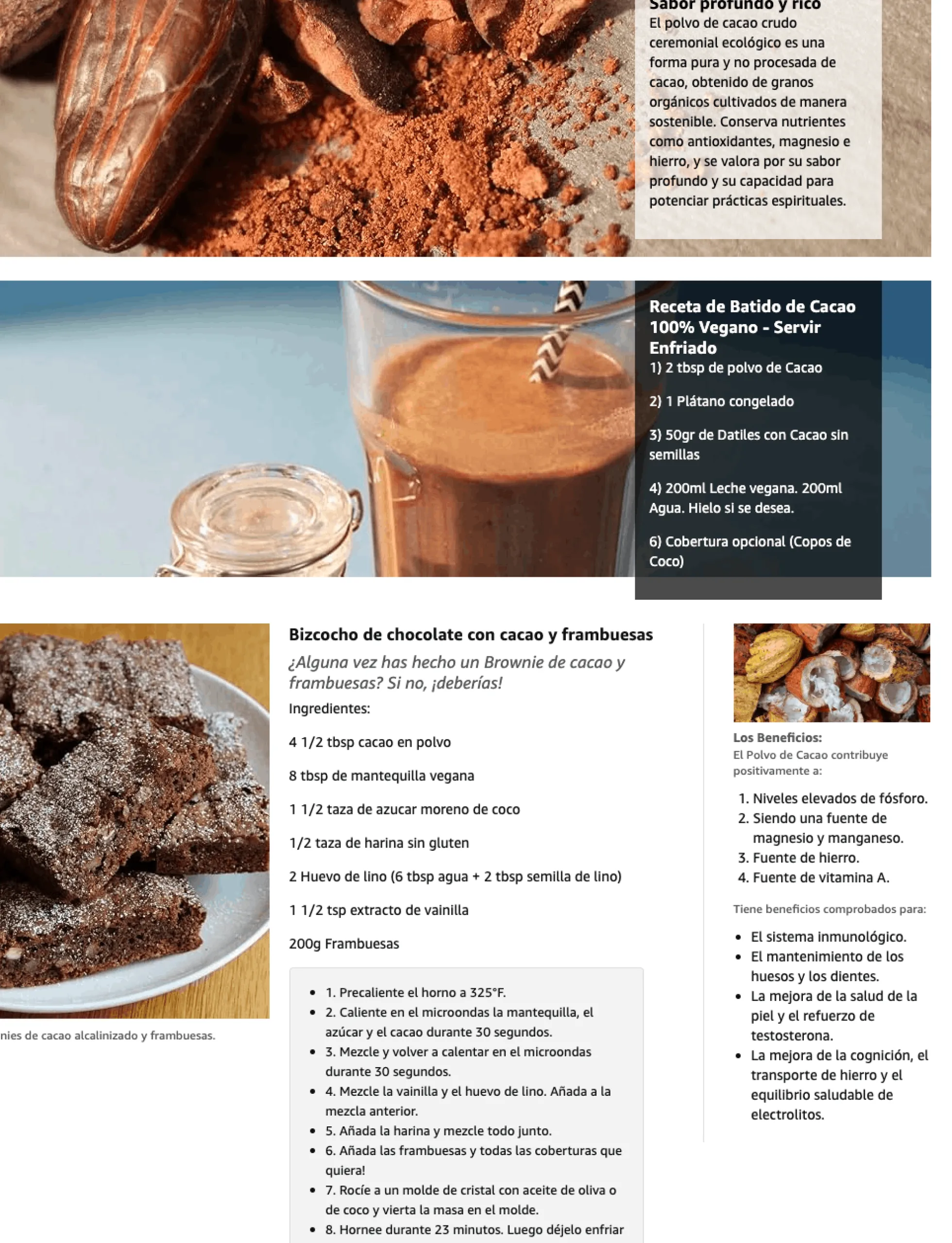 Cacao En Polvo Bio - 1kg | Cacao Puro Ecológico Vegano Para Repostería Y Bebidas, Sin Azúcares Añadidos