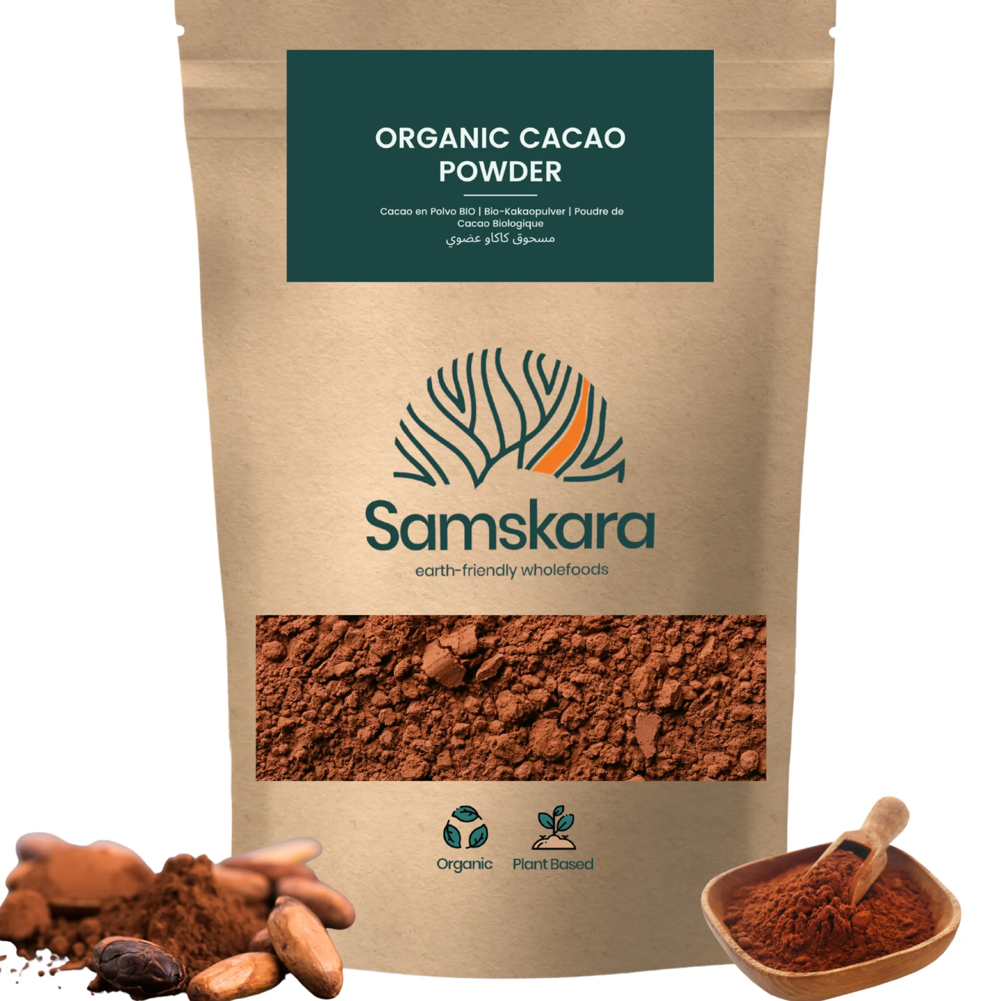 Cacao En Polvo Bio - 1kg | Cacao Puro Ecológico Vegano Para Repostería Y Bebidas, Sin Azúcares Añadidos