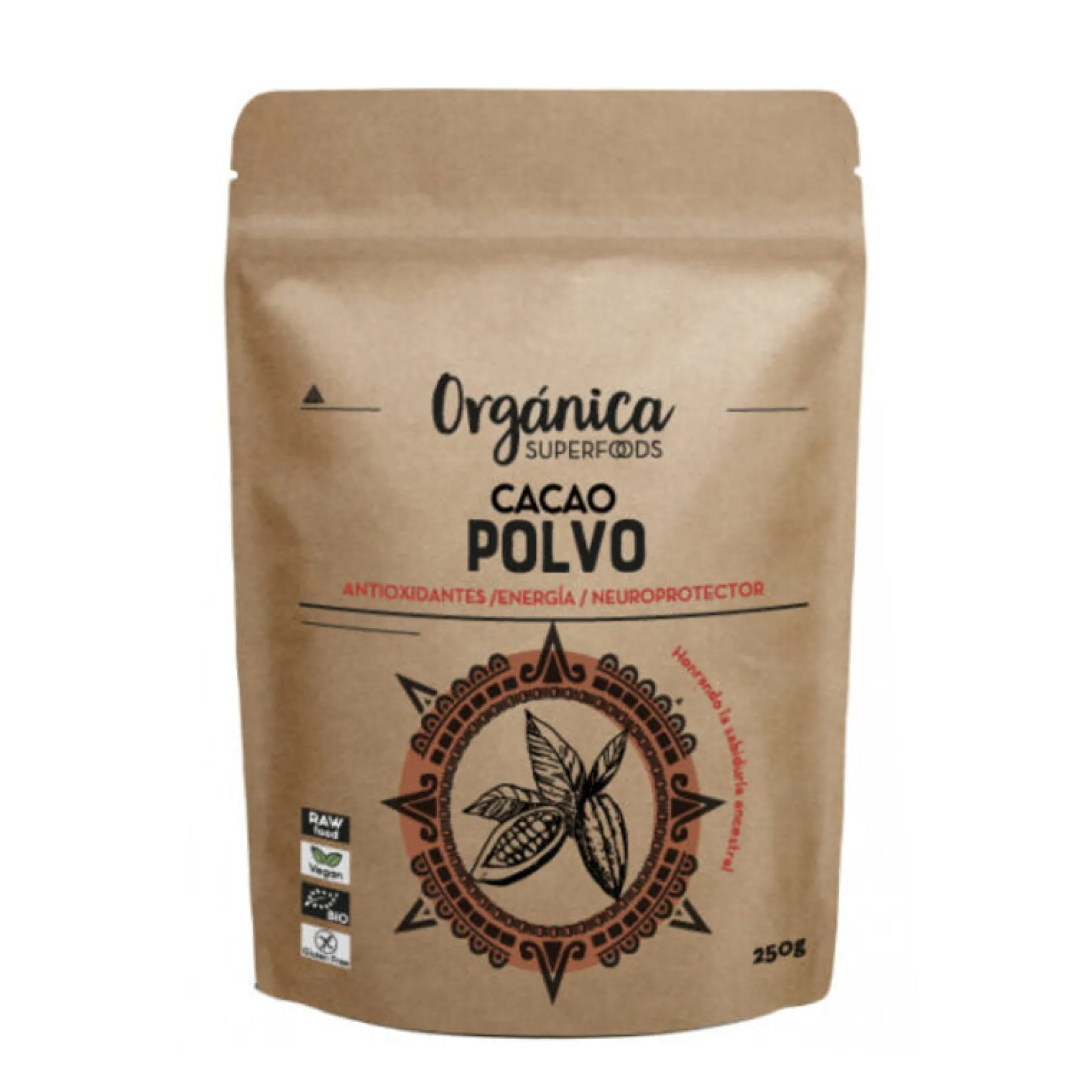 Cacao En Polvo Bio Raw De Perú 200g - Orgánica Superfoods