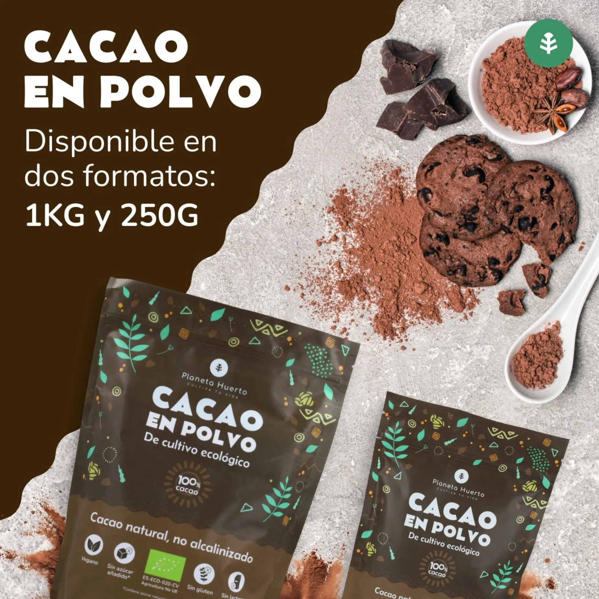 Cacao en polvo ECO Planeta Huerto 250 g