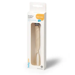 Cadena Portachupetes De Silicona Beige
