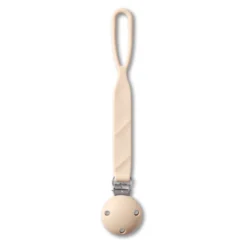Cadena Portachupetes De Silicona Beige