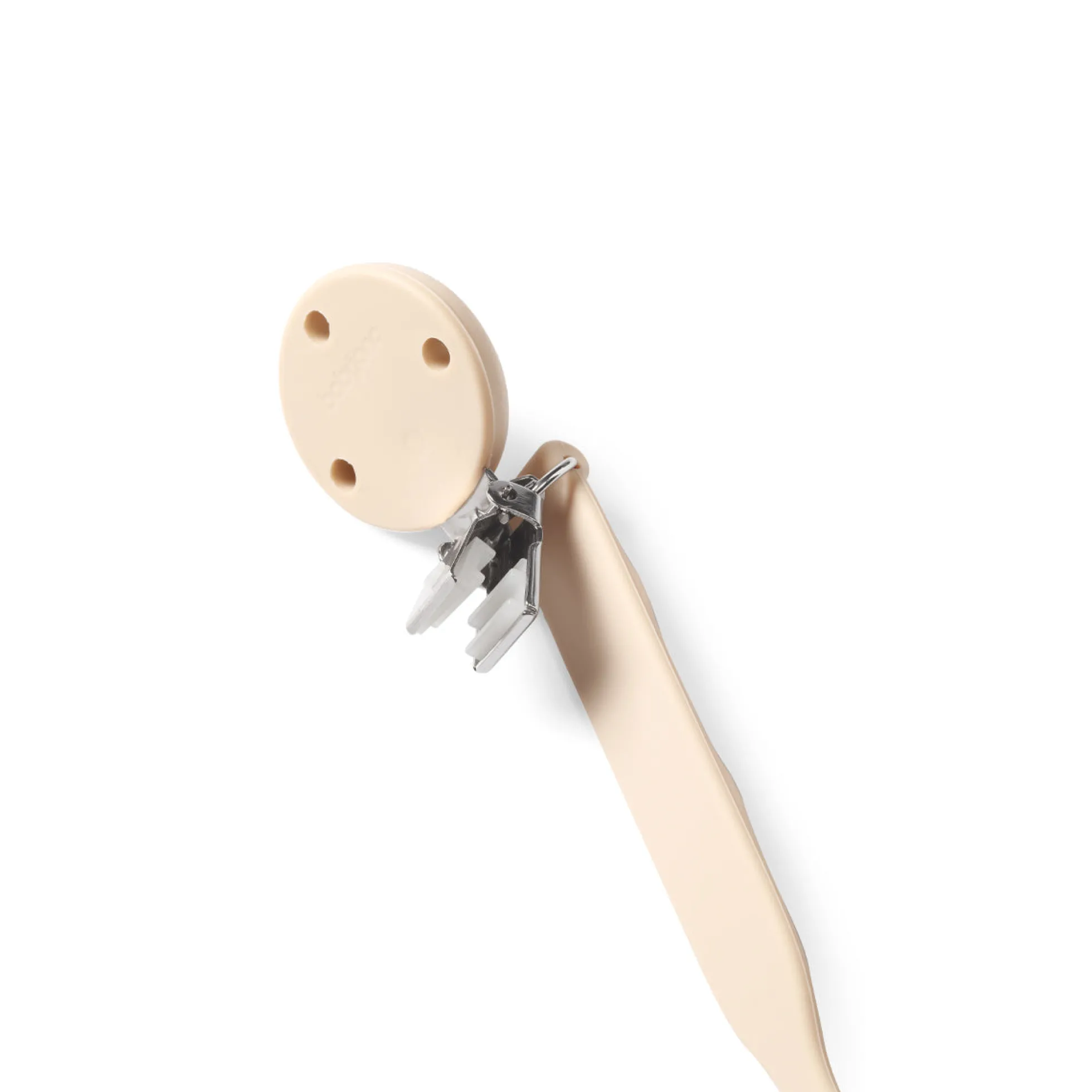 Cadena Portachupetes De Silicona Beige