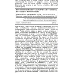 100% Cafeína Natural (coffit® Nature) 200mg - 120 Cápsulas Vegetales - Cafeína Natural - Masmusculo