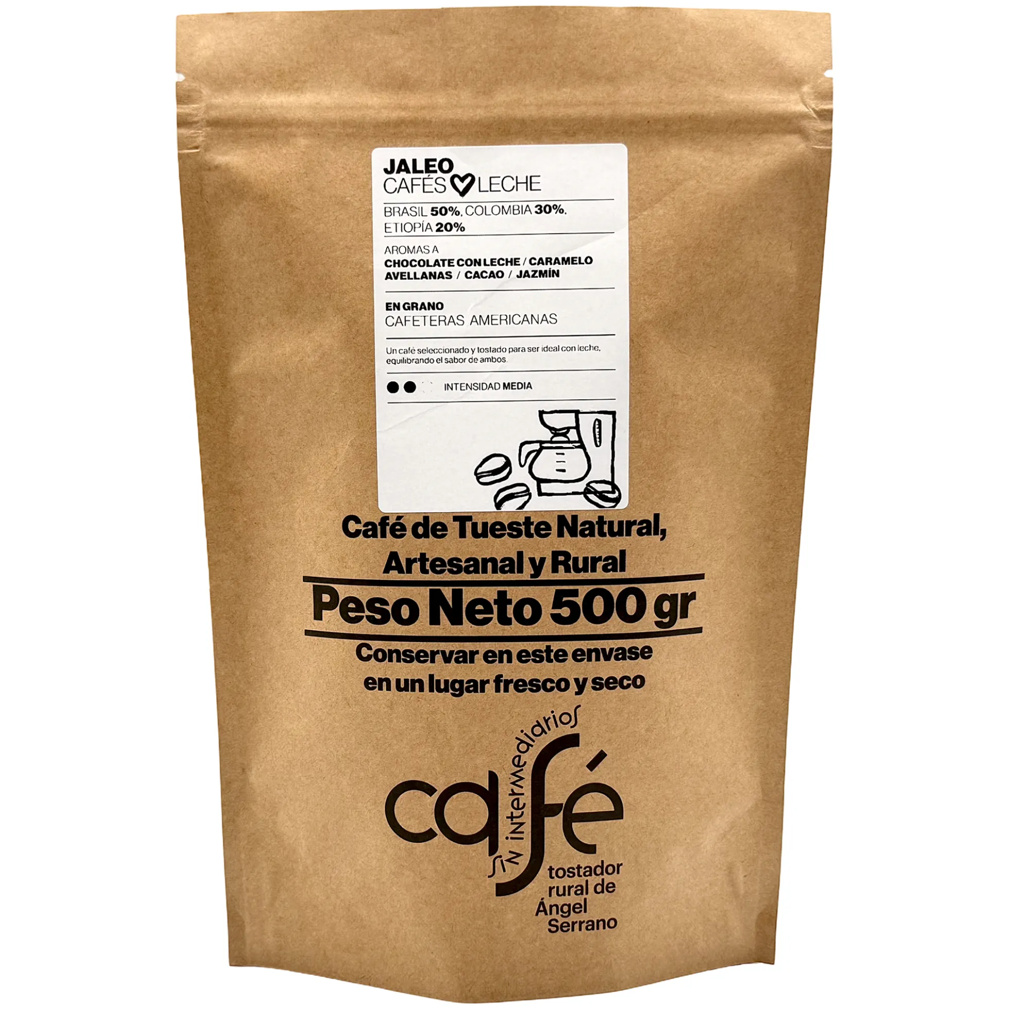 Cafe Sin Intermediarios Café Colombia Jaleo En Grano Para Americana 500 G