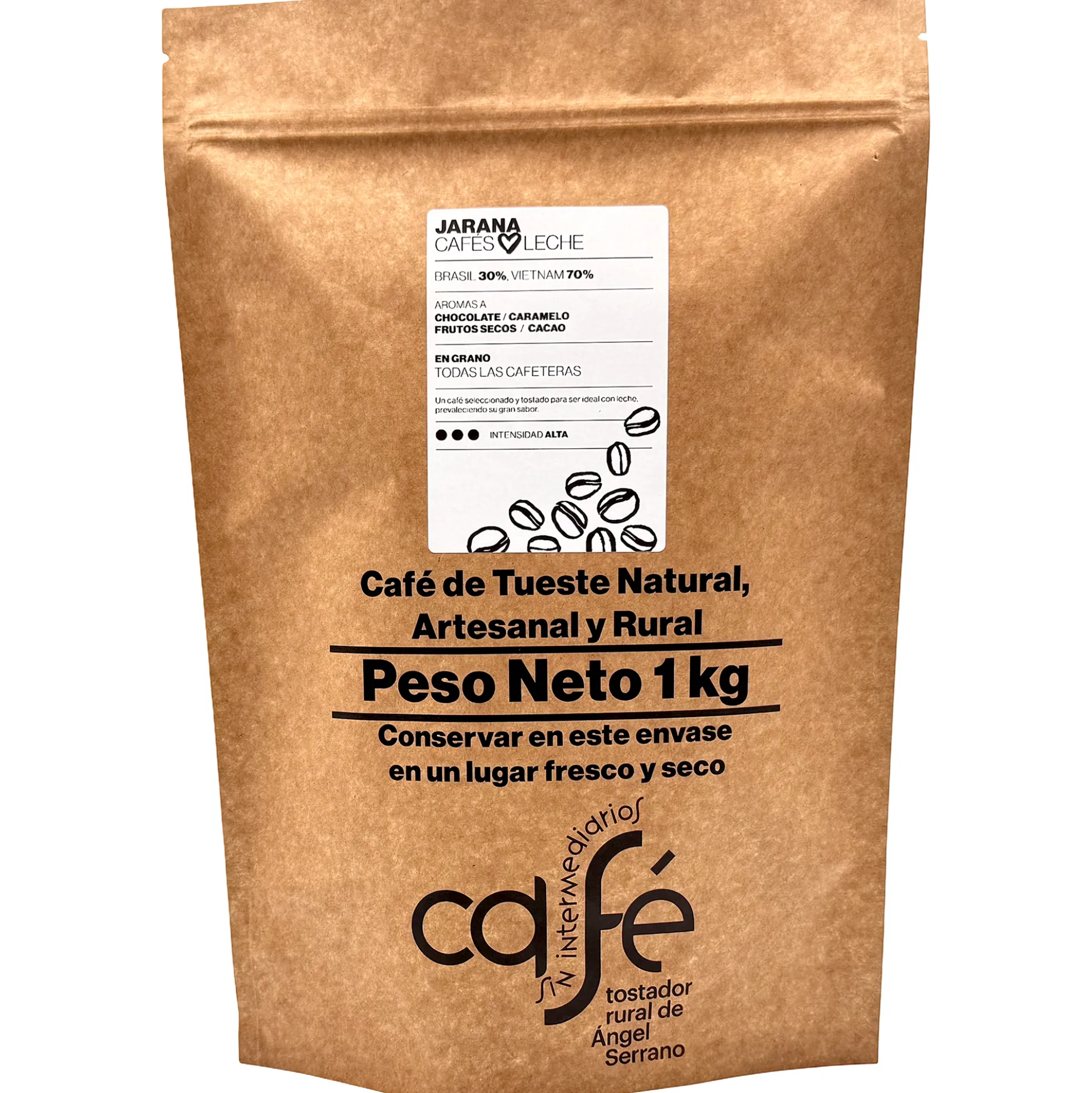 Cafe Sin Intermediarios Café Vietnam Jarana En Grano 1 Kg