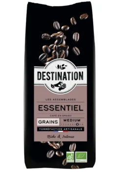 Café Essentiel Arabica y Robusta Grano Bio Destination 1 Kg