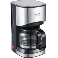 Cafetera Eléctrica De Goteo 6 Tazas 0,7 L, Filtro Extraíble, Antigoteo, Mantiene Café Caliente Adler Ad4407 Negro/plata