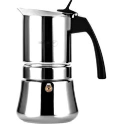 Cafetera Inox Etnica 6 Tazas Acero Inoxidable 18/10 Fagor