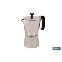 Cafetera Italiana De Aluminio Para Inducción 9 Tazas