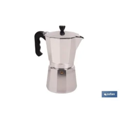 Cafetera Italiana De Aluminio Para Inducción 12 Tazas