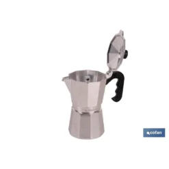 Cafetera Italiana De Aluminio Para Inducción 12 Tazas
