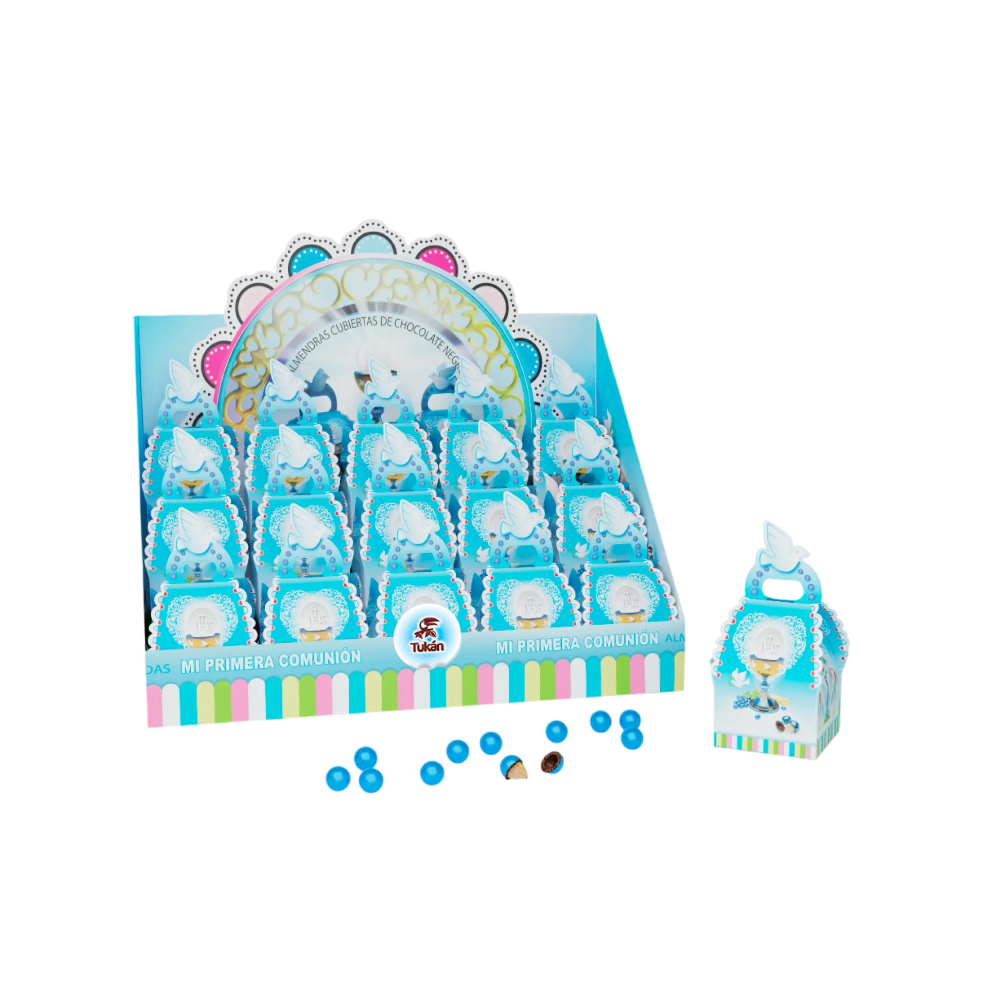 Caja Comunión Azul 15u