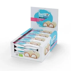 Caja De Barquillos De Chocolate Blanco Relleno De Coco Y Almendra Bett’r 33g Bio