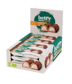 Caja De Barquillos De Chocolate Relleno De Avellana Bett’r 33g Bio