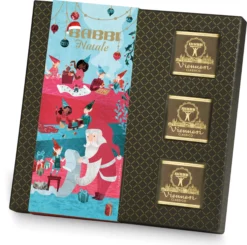 Caja de Galletas Navideñas de luxe Chocolate Negro y Vainilla Babbi 180g