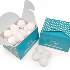 Caja 25 Mini Bombas Efervescentes Para Manicura Y Pedicura - Ablandan Durezas, Uñas Y Cutículas - Aroma Coco