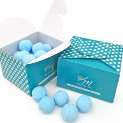 Caja 25 Mini Bombas Efervescentes Para Manicura Y Pedicura - Ablandan Durezas, Uñas Y Cutículas - Aroma Lavanda