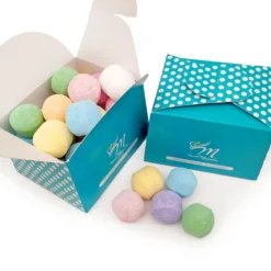 Caja 25 Mini Bombas Efervescentes Para Manicura Y Pedicura - Ablandan Durezas, Uñas Y Cutículas - Aroma Surtido