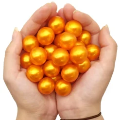 Caja 40 Perlas De Baño Con Aroma A Monoi - Con Aceite De Soja - Hidratante Y Aromática - Forma Bola