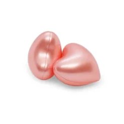 Caja 70 Perlas De Baño Con Aroma A Rosas - Con Aceite De Soja - Hidrata, Suaviza Y Perfuma La Piel - Forma Corazón