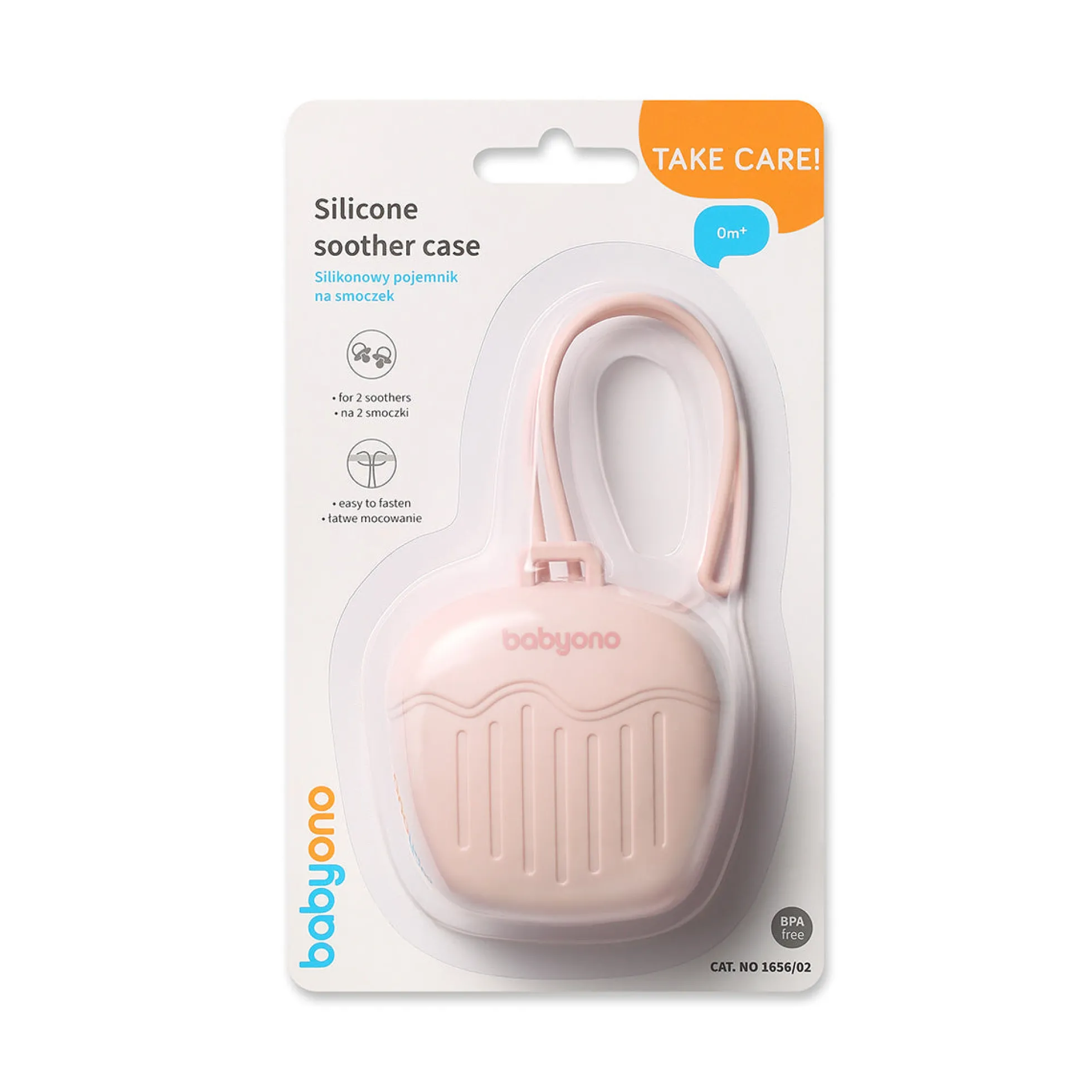 Caja Portachupetes De Silicona Rosa