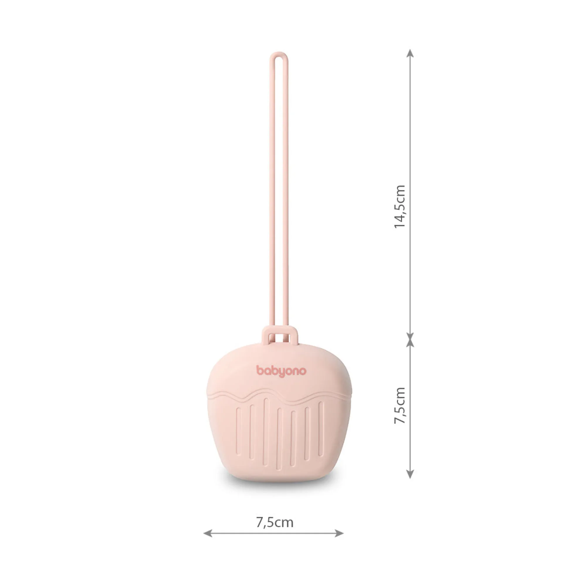 Caja Portachupetes De Silicona Rosa
