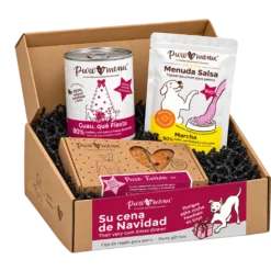 Caja Regalo Completa Perro Navidad Puromenu