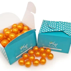 Caja Regalo 70 Perlas De Baño Con Aroma A Monoi - Con Aceite De Soja - Hidrata, Suaviza Y Perfuma La Piel - Forma Bola