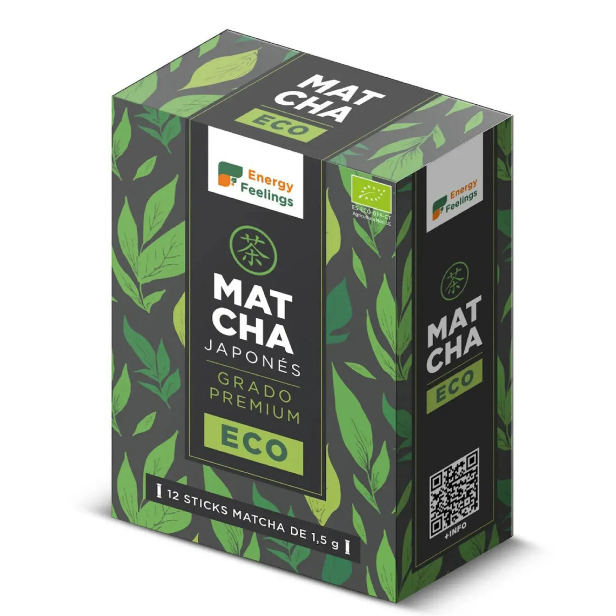 Caja 12 Sticks Matcha ECO de Japón Energy Feelings 18 g