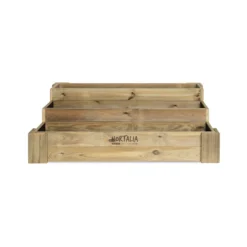 Cajón De Cultivo De Madera Tratada 120x80x40 Cm Box Stairs 120 Hortalia