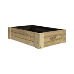 Cajón De Cultivo De Madera Tratada 120x80x30 Cm Box L30 Hortalia